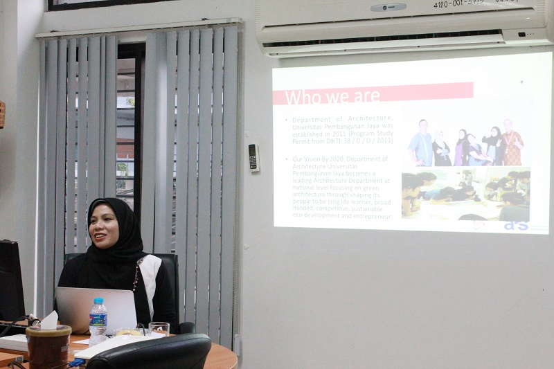 คณะสถาปัตยกรรมศาสตร์ มหาวิทยาลัยนเรศวร  จัดบันทึกข้อตกลงร่วมกับ Universitas Pembangunan Jaya ประเทศอินโดนีเซีย
