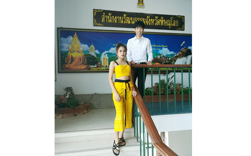 นิสิตคว้ารางวัลออกแบบเครื่องแต่งกายแบบเครื่อง แต่งกายชุดผ้าไทย ผ้าถิ่น จังหวัดพิษณุโลก ประจำปี 2560