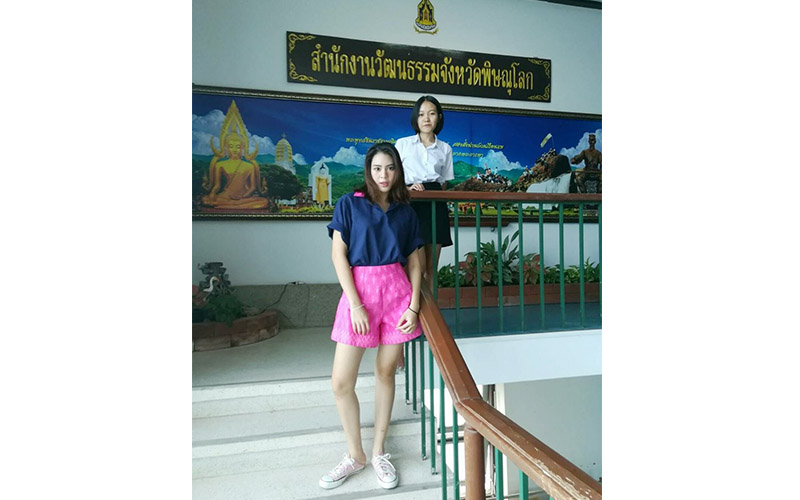 นิสิตคว้ารางวัลออกแบบเครื่องแต่งกายแบบเครื่อง แต่งกายชุดผ้าไทย ผ้าถิ่น จังหวัดพิษณุโลก ประจำปี 2560