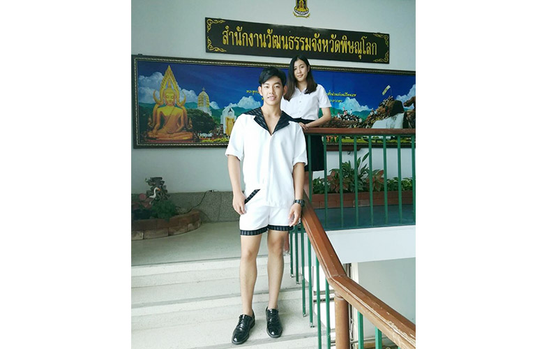 นิสิตคว้ารางวัลออกแบบเครื่องแต่งกายแบบเครื่อง แต่งกายชุดผ้าไทย ผ้าถิ่น จังหวัดพิษณุโลก ประจำปี 2560