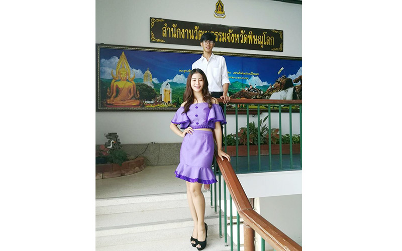 นิสิตคว้ารางวัลออกแบบเครื่องแต่งกายแบบเครื่อง แต่งกายชุดผ้าไทย ผ้าถิ่น จังหวัดพิษณุโลก ประจำปี 2560