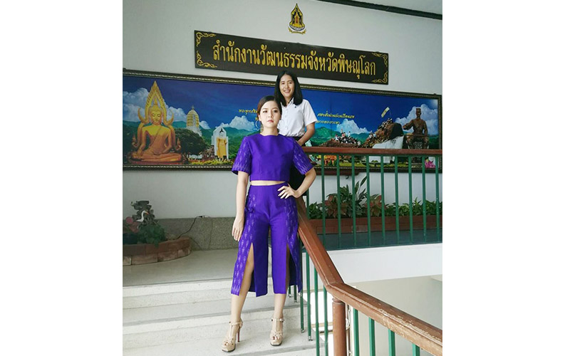 นิสิตคว้ารางวัลออกแบบเครื่องแต่งกายแบบเครื่อง แต่งกายชุดผ้าไทย ผ้าถิ่น จังหวัดพิษณุโลก ประจำปี 2560