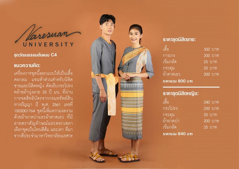 นิทรรศการจัดแสดงชุดนิสิตต้นแบบของมหาวิทยาลัยนเรศวรเพื่อเป็นแนวทางในการพัฒนาด้านอัตลักษณ์ของมหาวิทยาลัยนเรศวร