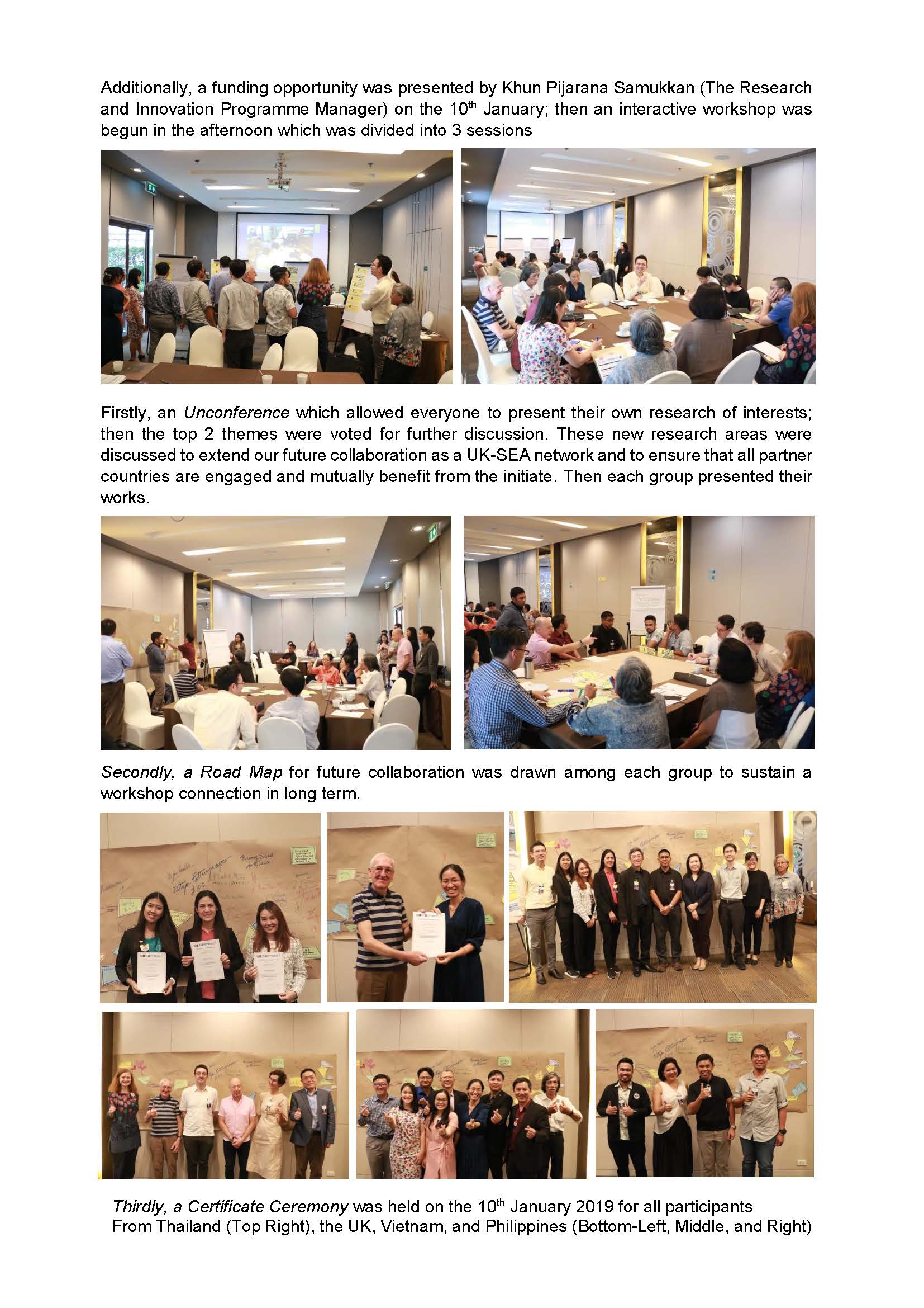 โครงการ Newton Fund Southeast Asia Regional Researcher Links Workshop : ‘Flood resilient planning strategies for cultural heritage in Southeast Asia: SEA’ 