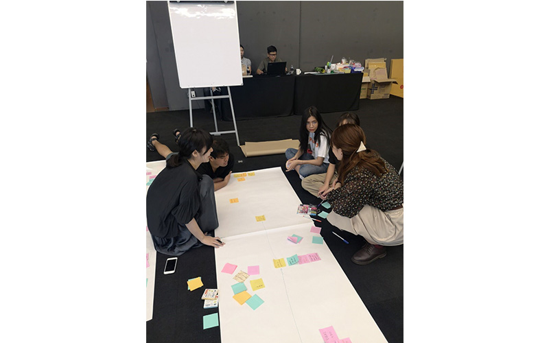 นิสิตสาขาสาขาออกแบบผลิตภัณฑ์และบรรจุภัณฑ์ เข้าร่วมกิจกรรม Service Design  Workshop หัวข้อ “Future Forward”