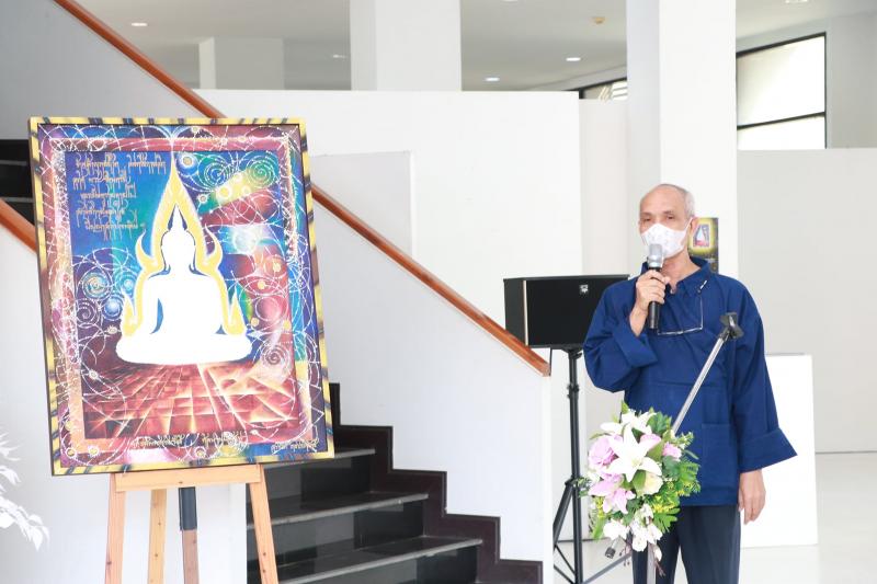 พิธีเปิดการแสดง  วิจิตรศิลป์นิทรรศการ  สามชุดผลงาน  สร้างสรรค์ทัศนศิลป์กวี นิพนธ์ทรรศนะเมธี    ร้อยกรองวจี   สุนทรียรสอลังการ ฯ 