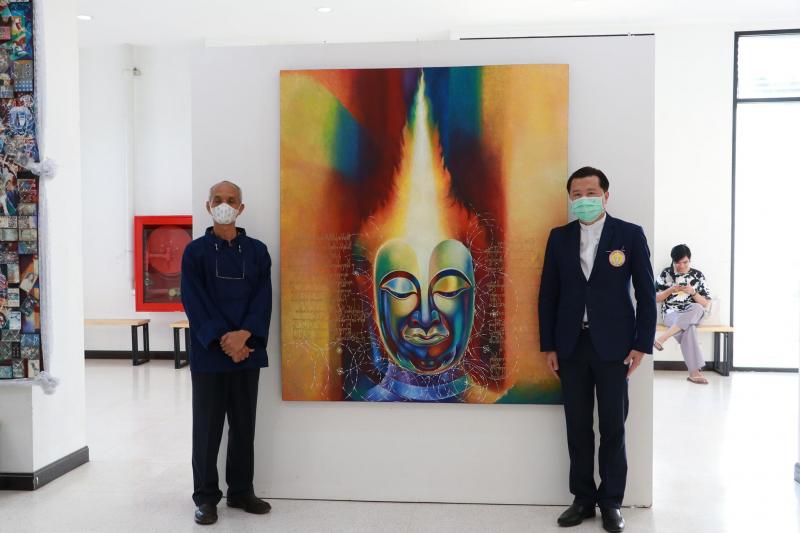 พิธีเปิดการแสดง  วิจิตรศิลป์นิทรรศการ  สามชุดผลงาน  สร้างสรรค์ทัศนศิลป์กวี นิพนธ์ทรรศนะเมธี    ร้อยกรองวจี   สุนทรียรสอลังการ ฯ 
