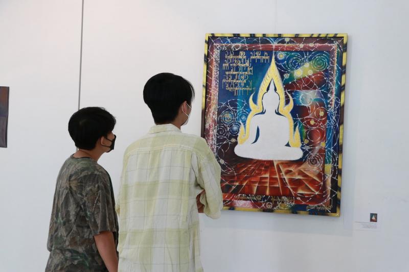 พิธีเปิดการแสดง  วิจิตรศิลป์นิทรรศการ  สามชุดผลงาน  สร้างสรรค์ทัศนศิลป์กวี นิพนธ์ทรรศนะเมธี    ร้อยกรองวจี   สุนทรียรสอลังการ ฯ 