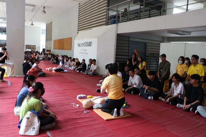 โครงการอบรมเชิงปฏิบัติการเรื่องการปฐมพยาบาลเบื้องต้นและการช่วยชีวิตขั้นพื้นฐาน (CPR) 