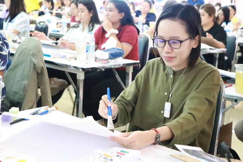 โครงการอบรมครูศิลป เชิงปฏิบัติการ "สื่อการสอนศิลปะและเทคนิคการสร้างผลงานสำหรับการเรียนการสอน"