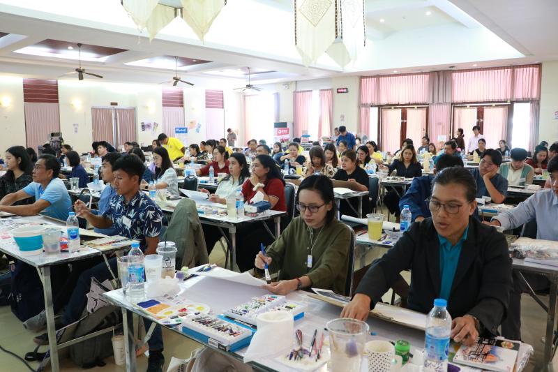 โครงการอบรมครูศิลป เชิงปฏิบัติการ "สื่อการสอนศิลปะและเทคนิคการสร้างผลงานสำหรับการเรียนการสอน"