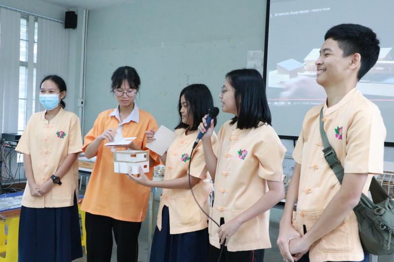 การทำ Model งานด้านสถาปัตยกรรมอย่างง่าย ของนักเรียน ม.5 โรงเรียนมัธยมสาธิตม.นเรศวร