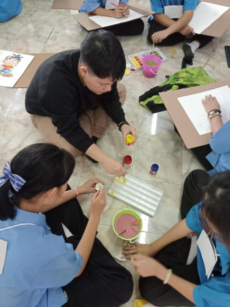 คณาจารย์สาขาสื่อนวัตกรรม  เป็นวิทยากรสอนศิลปะโครงการกิจกรรมค่ายศิลปะ "สร้างฝันปันศิลป์" โรงเรียนราชประชานุเคราะห์ 57 จ.เพชรบูรณ์