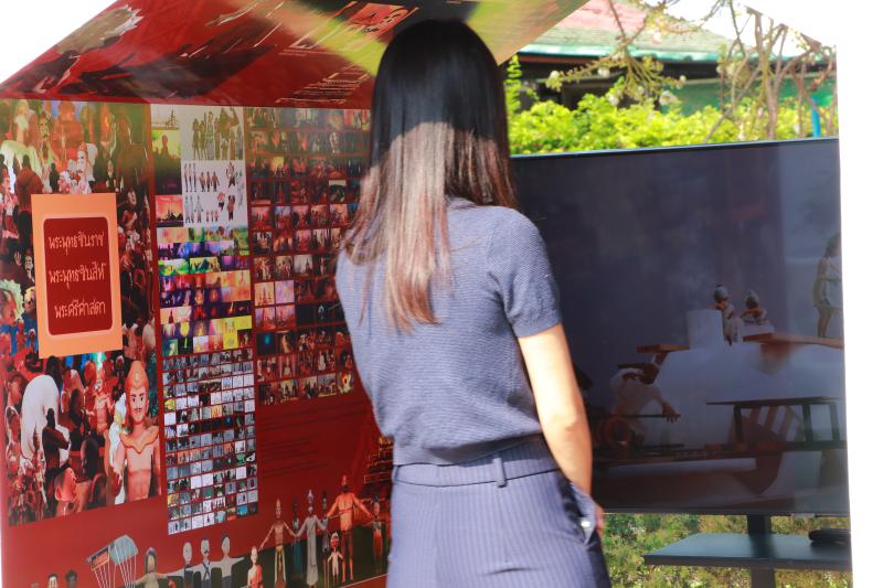 นิทรรศการผลงานวิจัย เรื่อง การออกแบบข้อมูลเชิงภาพ แอนิเมชันและโมชันคอมมิค เรื่องประวัติและตำนานพระพุทธชินราช พระพุทธชินสีห์ พระศรีศาสดาแห่งเมืองสองแคว