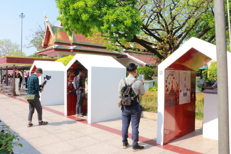 นิทรรศการผลงานวิจัย เรื่อง การออกแบบข้อมูลเชิงภาพ แอนิเมชันและโมชันคอมมิค เรื่องประวัติและตำนานพระพุทธชินราช พระพุทธชินสีห์ พระศรีศาสดาแห่งเมืองสองแคว