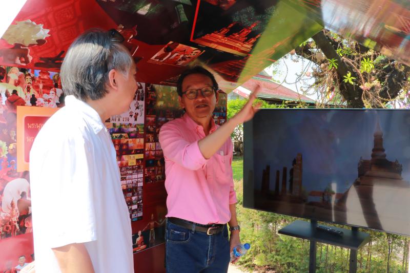 นิทรรศการผลงานวิจัย เรื่อง การออกแบบข้อมูลเชิงภาพ แอนิเมชันและโมชันคอมมิค เรื่องประวัติและตำนานพระพุทธชินราช พระพุทธชินสีห์ พระศรีศาสดาแห่งเมืองสองแคว