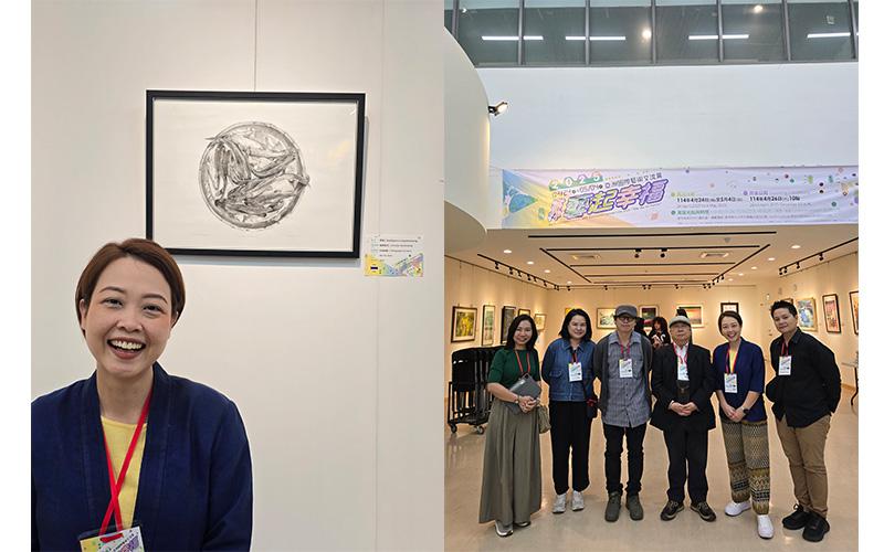 คณาจารย์ร่วมแสดงผลงานศิลปะ Conferences : Asian International Art Exchange Exhibition 2025 The joy of Yunlin and Taishan Taiwan