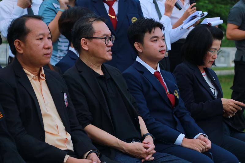 พิธีบวงสรวงดวงพระวิญญาณสมเด็จพระนเรศวรมหาราช ในโครงการ ปฐมนิเทศนิสิตใหม่ Beginning Camp ครั้งที่ 24
