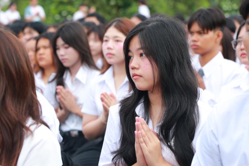 พิธีบวงสรวงดวงพระวิญญาณสมเด็จพระนเรศวรมหาราช ในโครงการ ปฐมนิเทศนิสิตใหม่ Beginning Camp ครั้งที่ 24