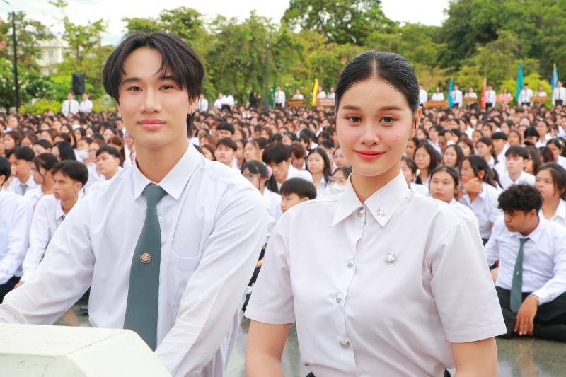 พิธีบวงสรวงดวงพระวิญญาณสมเด็จพระนเรศวรมหาราช ในโครงการ ปฐมนิเทศนิสิตใหม่ Beginning Camp ครั้งที่ 24