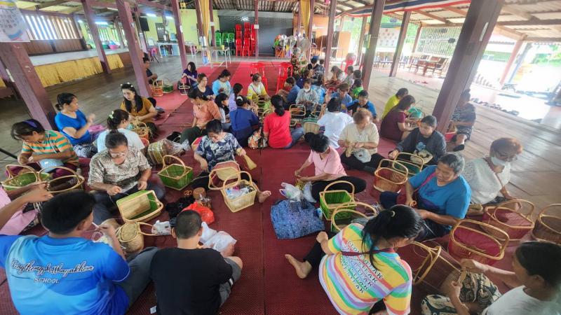 โครงการอบรมเชิงปฏิบัติการ “จักสานสร้างสุข”