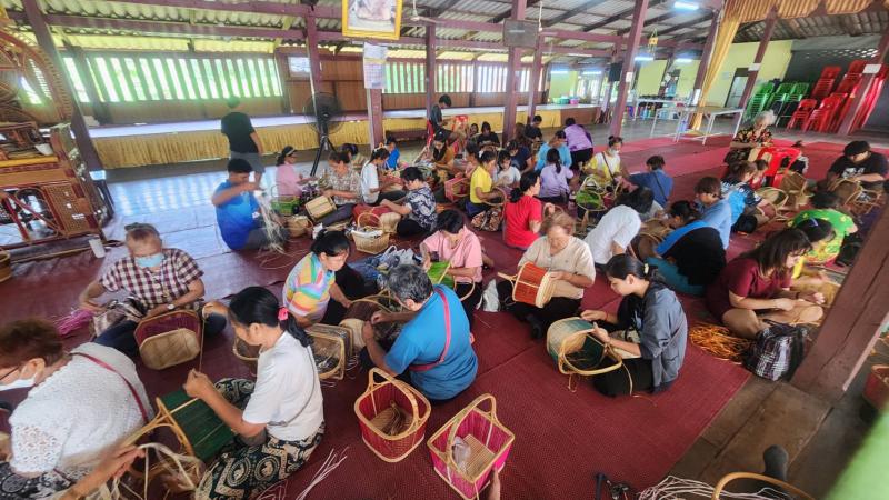 โครงการอบรมเชิงปฏิบัติการ “จักสานสร้างสุข”