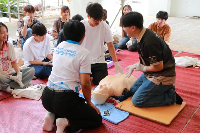โครงการอบรมเชิงปฏิบัติการเรื่องการปฐมพยาบาลเบื้องต้นและการช่วยชีวิตขั้นพื้นฐาน (CPR)