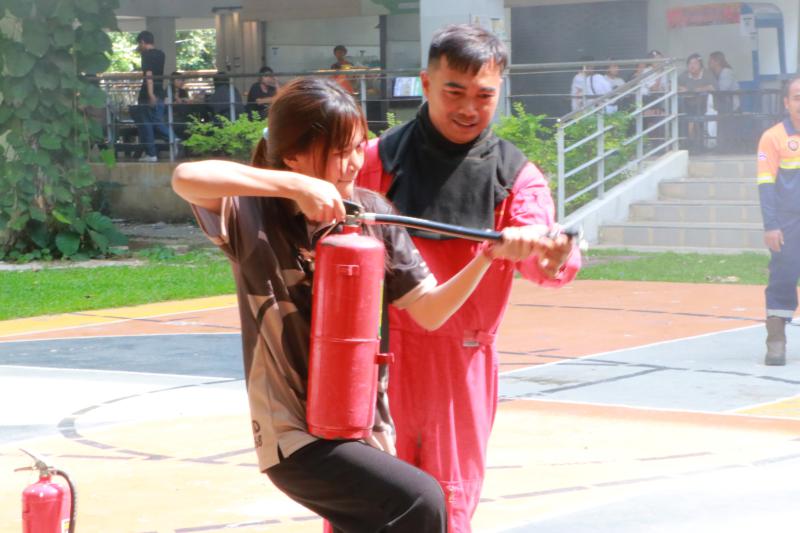 โครงการฝึกอบรมป้องกันอัคคีภัยและฝึกซ้อมดับเพลิง ประจำปีการศึกษา 2568