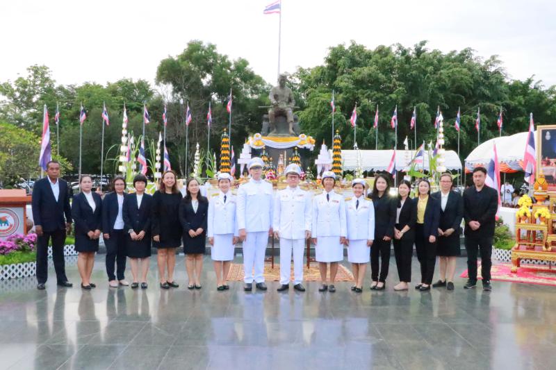 พิธีวางพานพุ่มถวายราชสักการะองค์สมเด็จพระนเรศวรมหาราช เนื่องในวันคล้ายวันสถาปนามหาวิทยาลัยนเรศวร ครบรอบ ๓๕ ปี