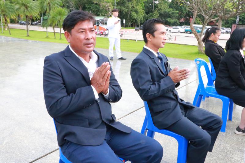 พิธีวางพานพุ่มถวายราชสักการะองค์สมเด็จพระนเรศวรมหาราช เนื่องในวันคล้ายวันสถาปนามหาวิทยาลัยนเรศวร ครบรอบ ๓๕ ปี