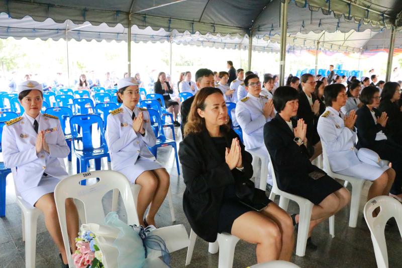 พิธีวางพานพุ่มถวายราชสักการะองค์สมเด็จพระนเรศวรมหาราช เนื่องในวันคล้ายวันสถาปนามหาวิทยาลัยนเรศวร ครบรอบ ๓๕ ปี