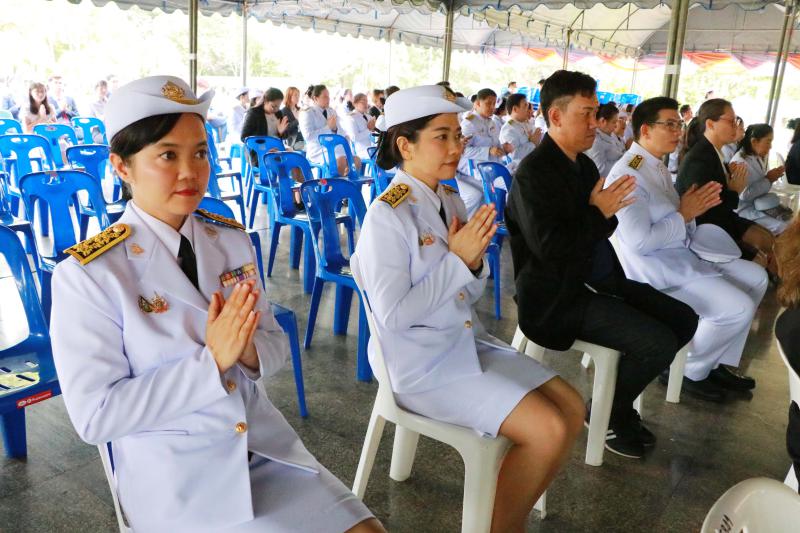 พิธีวางพานพุ่มถวายราชสักการะองค์สมเด็จพระนเรศวรมหาราช เนื่องในวันคล้ายวันสถาปนามหาวิทยาลัยนเรศวร ครบรอบ ๓๕ ปี