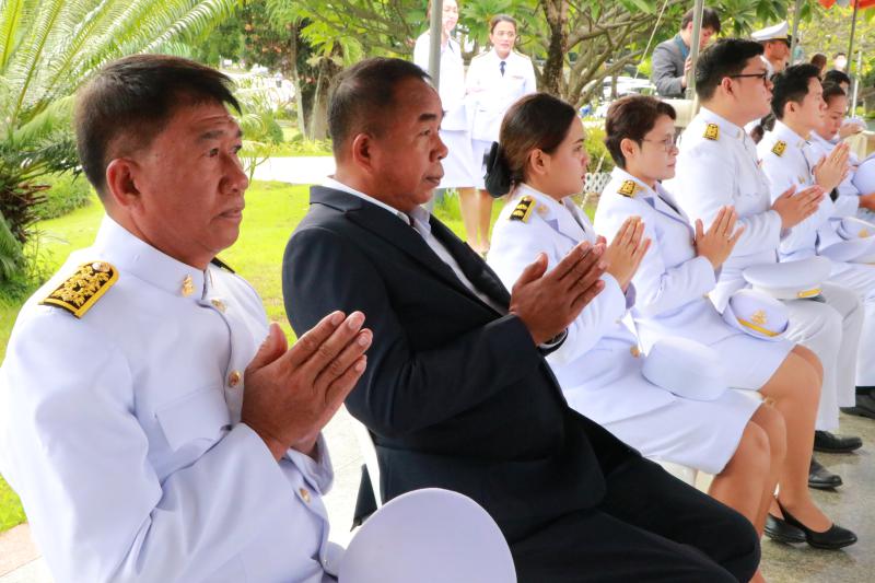 พิธีวางพานพุ่มถวายราชสักการะองค์สมเด็จพระนเรศวรมหาราช เนื่องในวันคล้ายวันสถาปนามหาวิทยาลัยนเรศวร ครบรอบ ๓๕ ปี