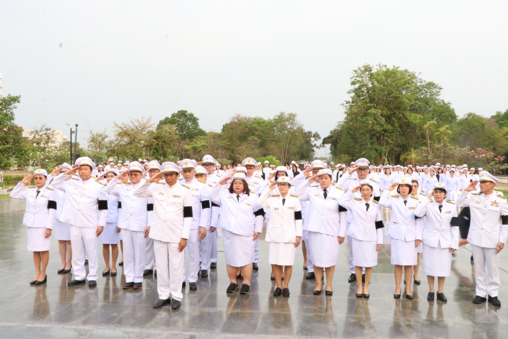 ผู้บริหาร บุคลากร เข้าร่วมพิธีวันคล้ายวันสวรรคตสมเด็จพระนเรศวรมหาราช เพื่อน้อมรำลึกถึงพระมหากรุณาธิคุณ