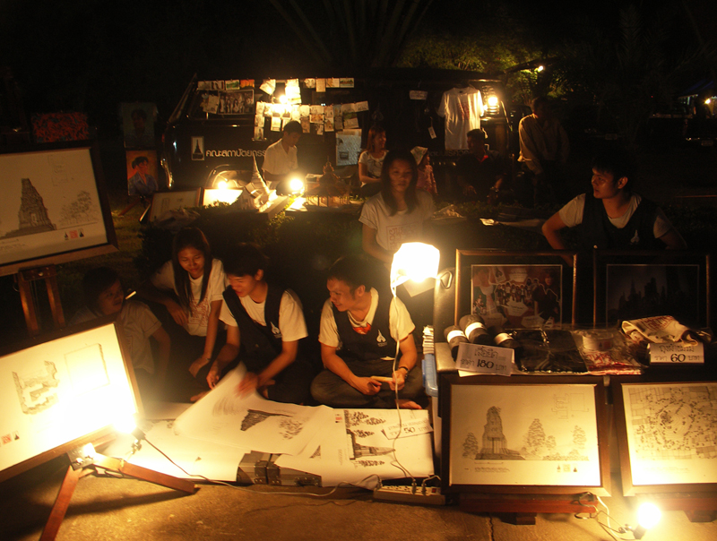 ร่วมจัดนิทรรศการงานประเพณีลอยกระทง เผ่าเทียน เล่นไฟ จ.สุโขทัย
