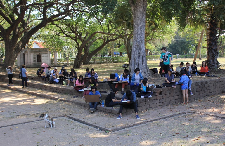 โครงการทัศนศึกษา และฝึกปฏิบัติงานนอกสถานที่ ณ ปราสาทหินถิ่นอีสานใต้