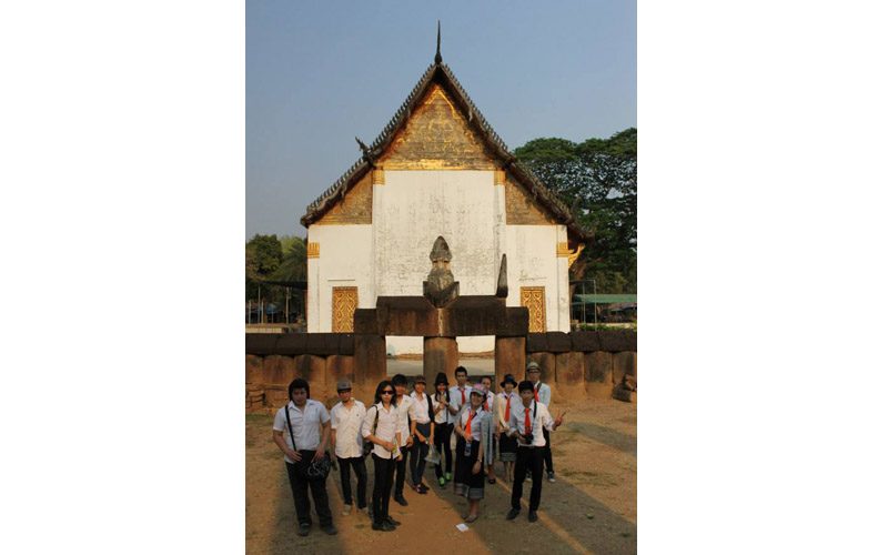 โครงการทัศนศึกษาร่วมกัน (MOU) ระหว่างคณะสถาปัตยกรรมศาสตร์ มหาวิทยาลัยแห่งชาติลาว สปป.ลาว และ คณะสถาปัตยกรรมศาสตร์ มหาวิทยาลัยนเรศวร