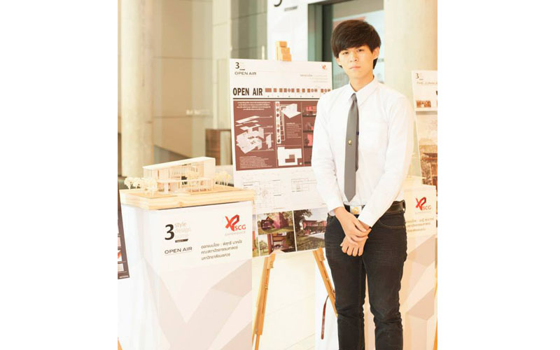 นิสิตสถาปัตย์ คว้ารางวัลชนะเลิศอันดับที่ 1 ประเภทบ้าน Natural Style โครงการ   3Style 3Design 3Home Chapter2