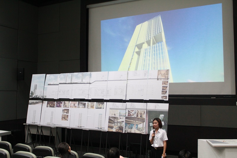 ตรวจผลงานวิทยานิพนธ์ นิสิตชั้นปีที่ 5 สาขาสถาปัตยกรรม ประจำปีการศึกษา 2558