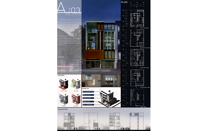 นิสิตได้รับรางวัลชนะเลิศ และ Popular Vote ArchiCAD Design &amp; Skill Contest 2016 