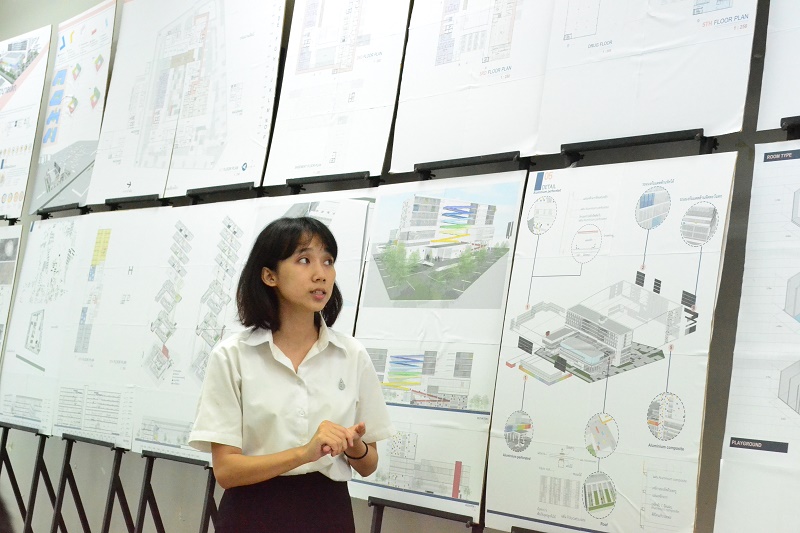ตรวจผลงานวิทยานิพนธ์ นิสิตชั้นปีที่ 5 สาขาสถาปัตยกรรม ประจำปีการศึกษา 2559