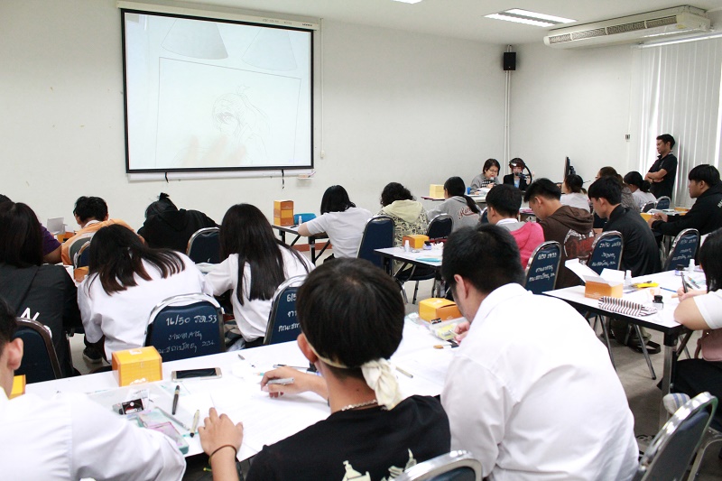 บรรยายพิเศษ และกิจกรรม workshop "การเรียนรู้เทคนิคพิเศษของมังงะ" 