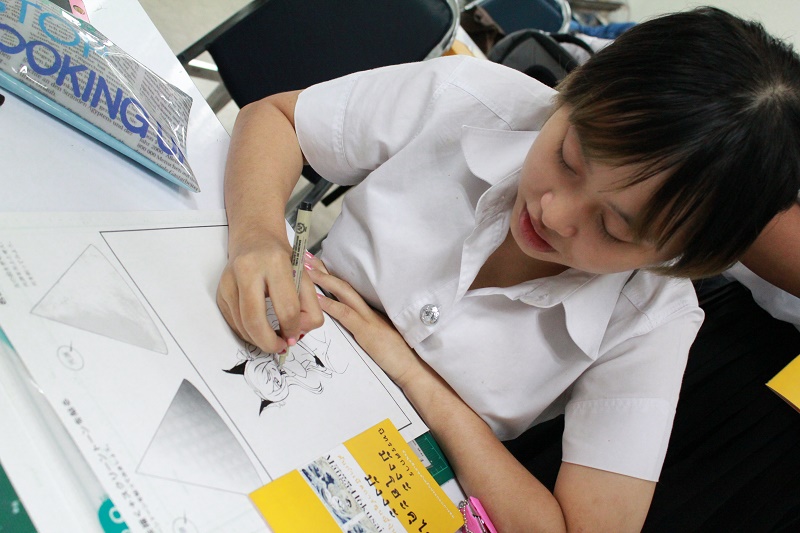 บรรยายพิเศษ และกิจกรรม workshop "การเรียนรู้เทคนิคพิเศษของมังงะ" 