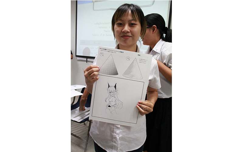 บรรยายพิเศษ และกิจกรรม workshop "การเรียนรู้เทคนิคพิเศษของมังงะ" 