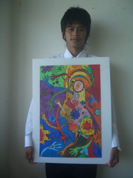 พื้นฐานองค์ประกอบศิลป์ ภาคเรียนที่ 2/2553 ผลงานสัปดาห์ที่ 1
