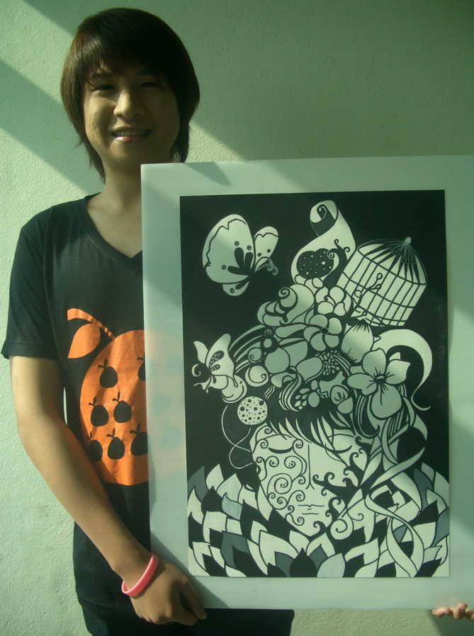 พื้นฐานองค์ประกอบศิลป์ ภาคเรียนที่ 2/2553 ผลงานสัปดาห์ที่ 2