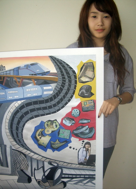 พื้นฐานองค์ประกอบศิลป์ ภาคเรียนที่ 2/2553 ผลงานสัปดาห์ที่ 4