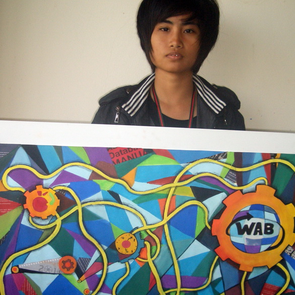 พื้นฐานองค์ประกอบศิลป์ ภาคเรียนที่ 2/2553 ผลงานสัปดาห์ที่ 4